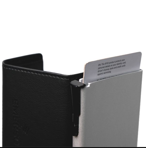 Aluminium RFID Kartenhalter mit PU-Börse