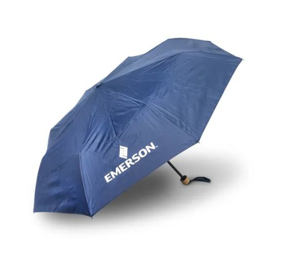 20.5" Impact AWARE™ RPET 190T Pongee Bambus Mini-Schirm